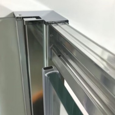 Mampara de ducha Aktual Spazio 2 fijos y 2 correderas cierre imán oculto