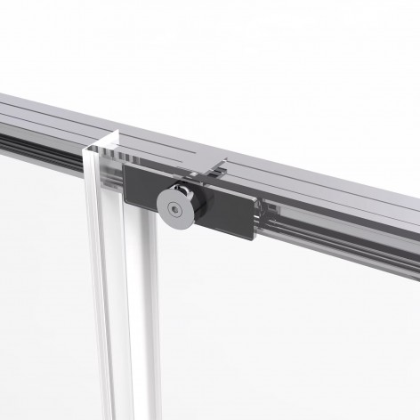 Mampara de ducha Twenty 1 fijo y 1 corredera rodamiento oculto