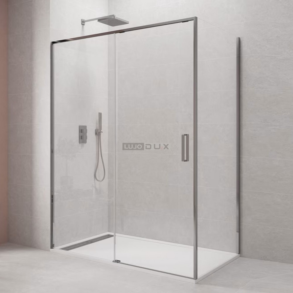 Mampara de ducha Twenty 1 fijo y 1 corredera con lateral fijo