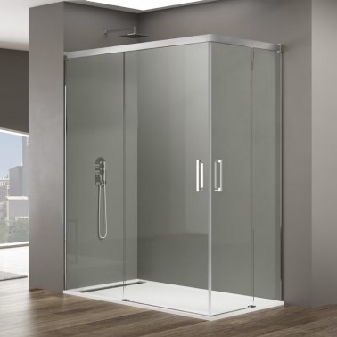 Mampara de ducha Basic Angular vértice