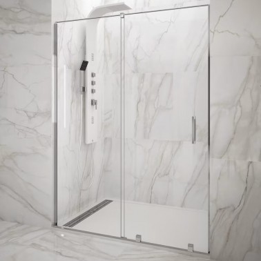 Mampara de ducha Vitro 1 fijo y 1 corredera