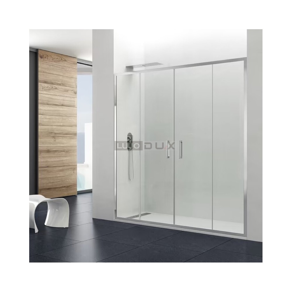 Mampara de ducha Prestige Spazio 2 fijos y 2 correderas