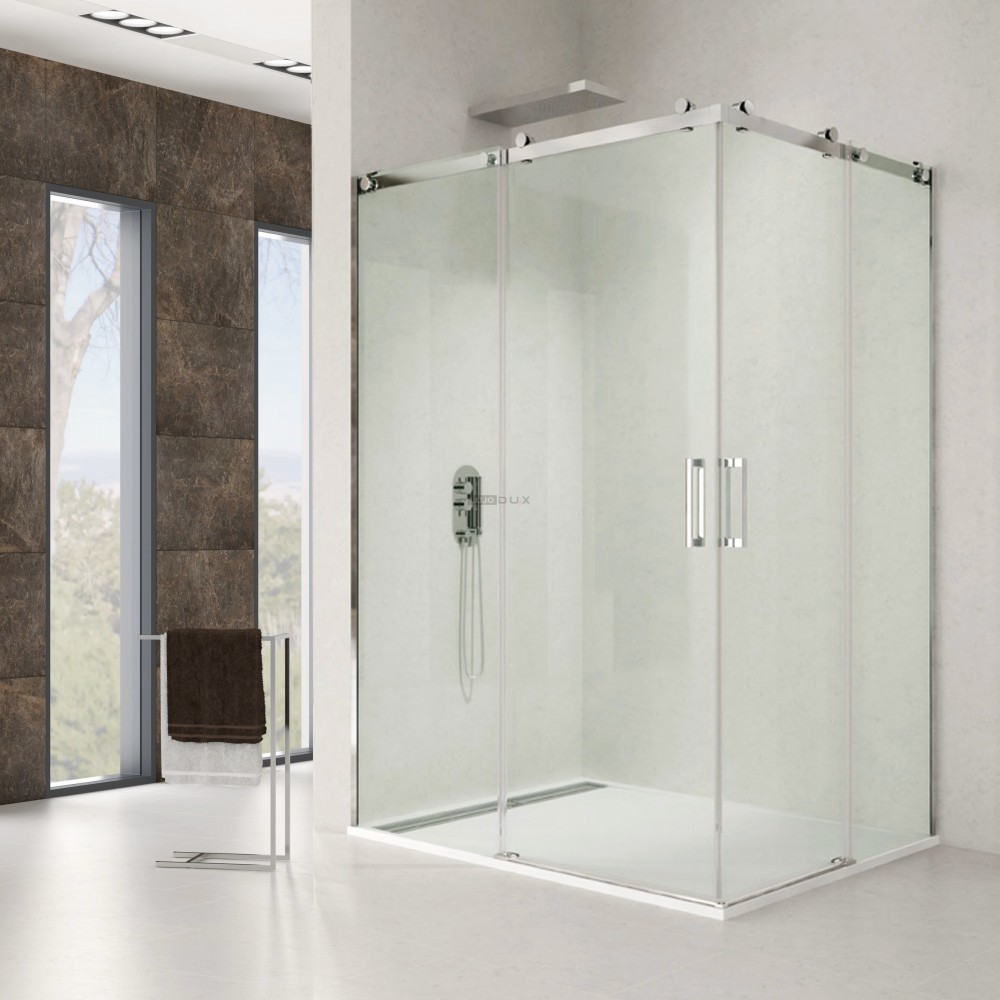 Mampara de ducha Rotary angular vértice