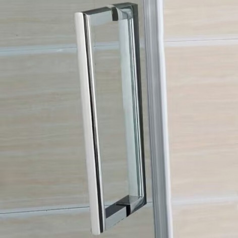 Mampara de ducha Moving Spazio 2 fijos y 2 correderas tirador metálico