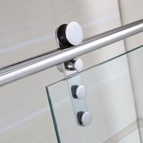 Mampara de ducha Moving Spazio 2 fijos y 2 correderas barra y herrajes acero