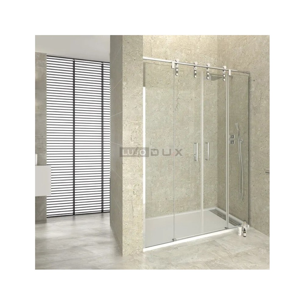 Mampara de ducha Moving Spazio 2 fijos y 2 correderas