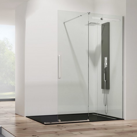 Mampara de ducha Vetrum Free 1 fijo y 1 corredera