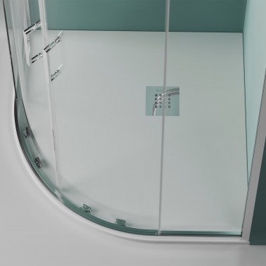 Mampara de ducha Prisma semicircular