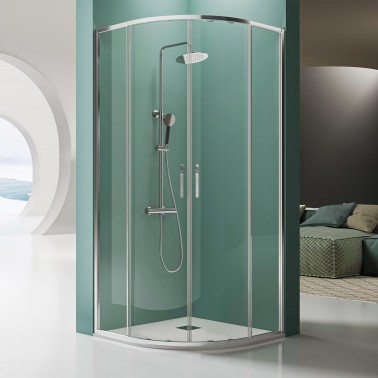 Mampara de ducha Prisma semicircular