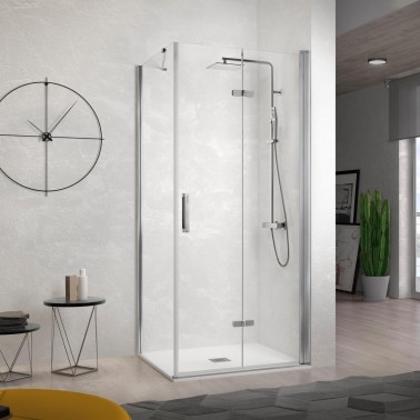 Mampara de ducha Nardi plegable lateral fijo