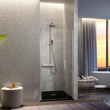 Mampara de ducha Nardi fijo y abatible