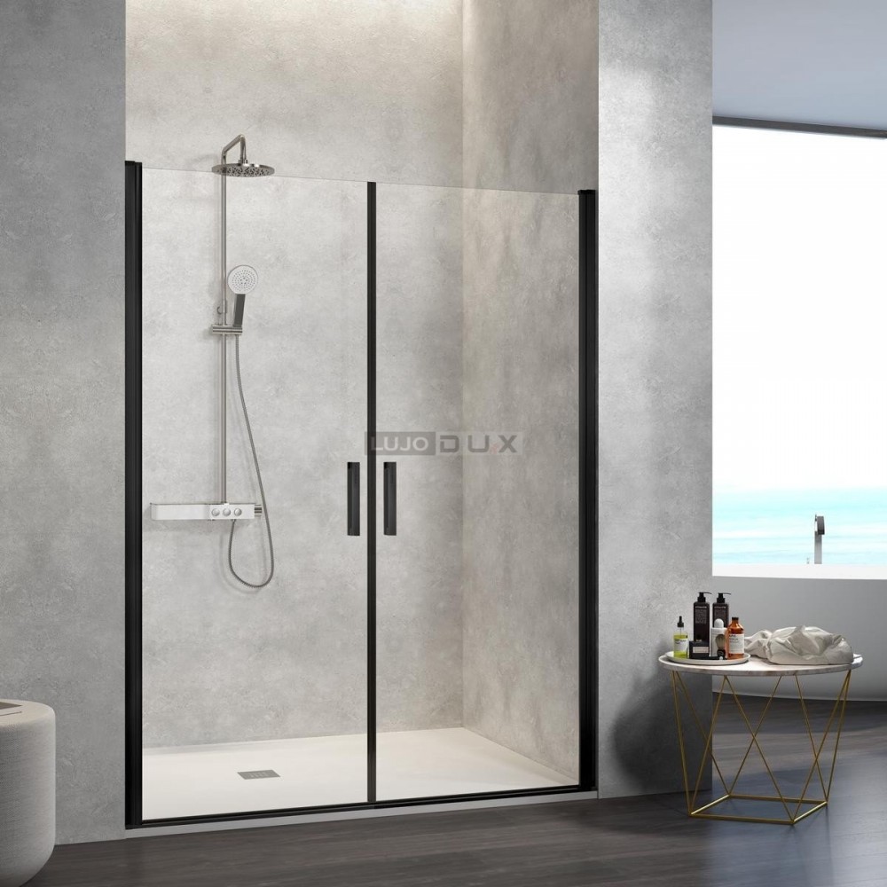 Mampara de ducha Nardi dos abatibles negro