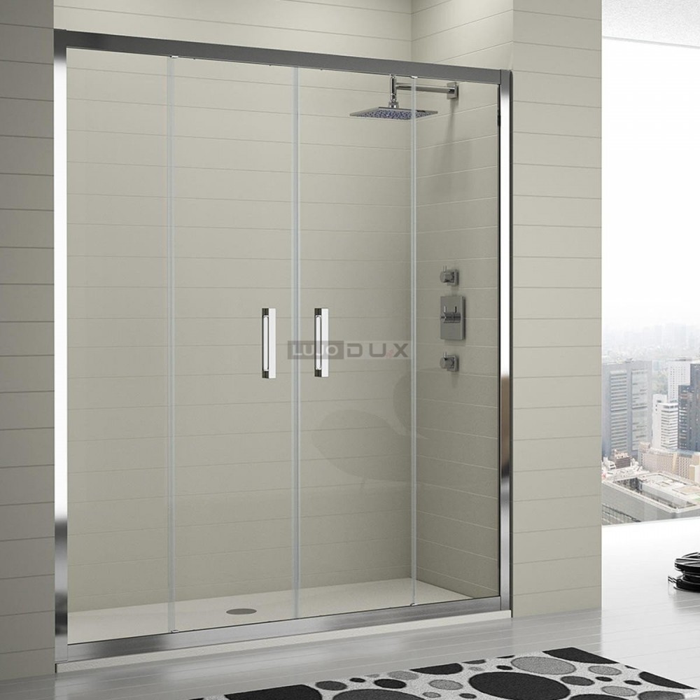 Mampara de ducha Serie 300 2 fijos y 2 correderas