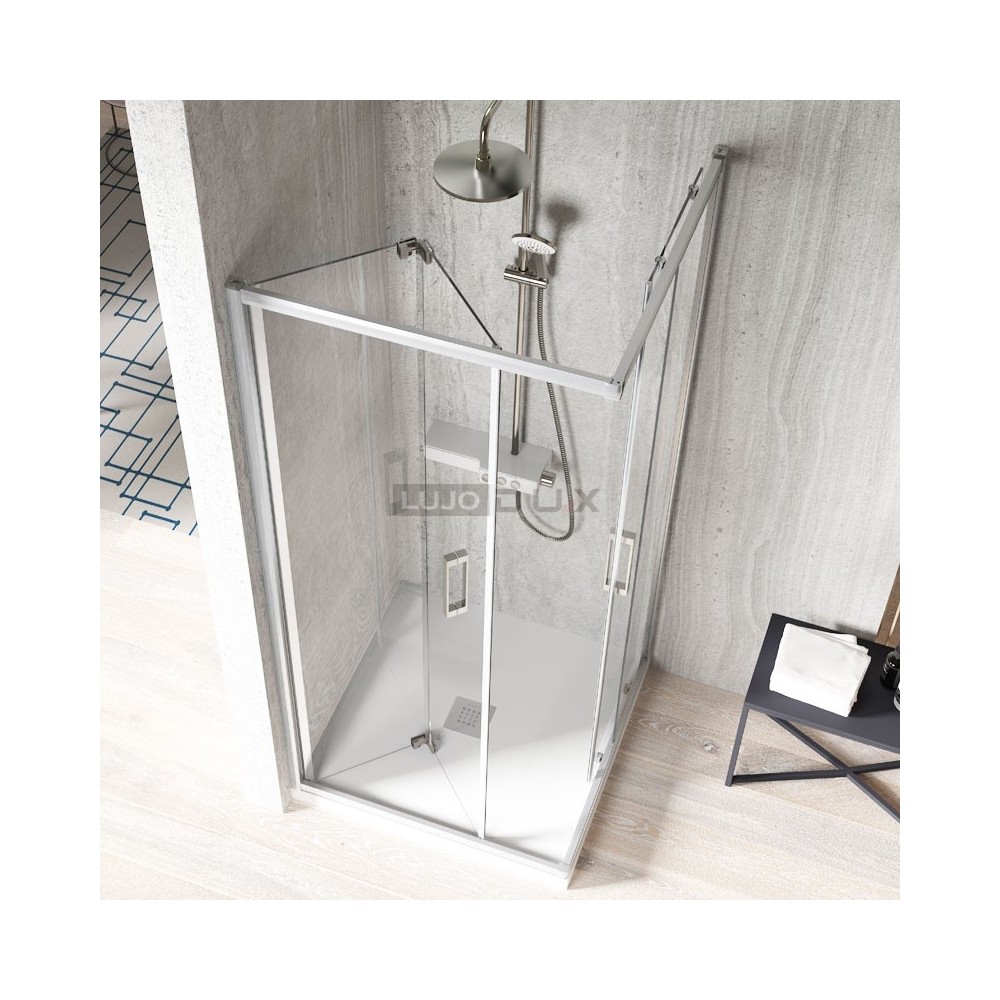 Mampara de ducha Serie 300 angular vértice