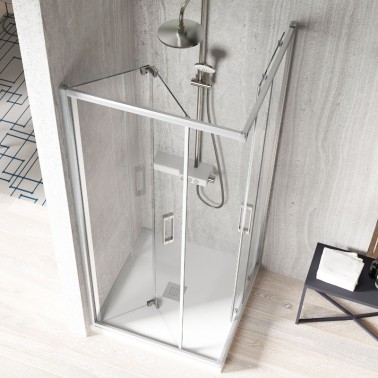 Mampara de ducha Serie 300 angular vértice