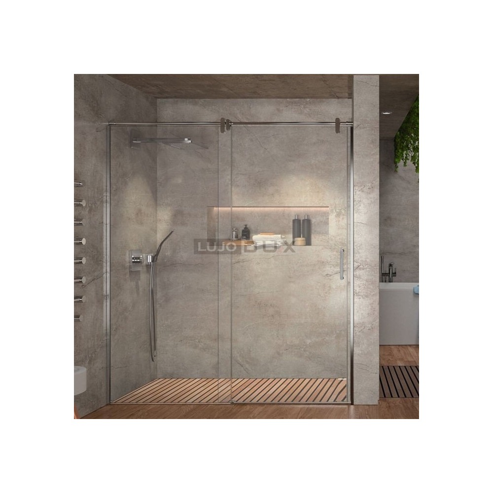 Mampara de ducha Slim 1 fijo y 1 corredera