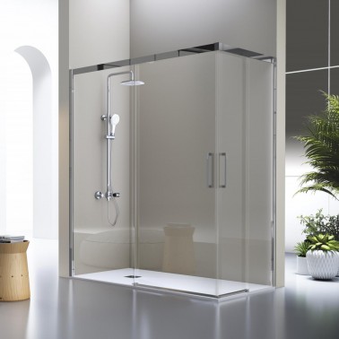 Mampara de ducha Luka Angular Vértice