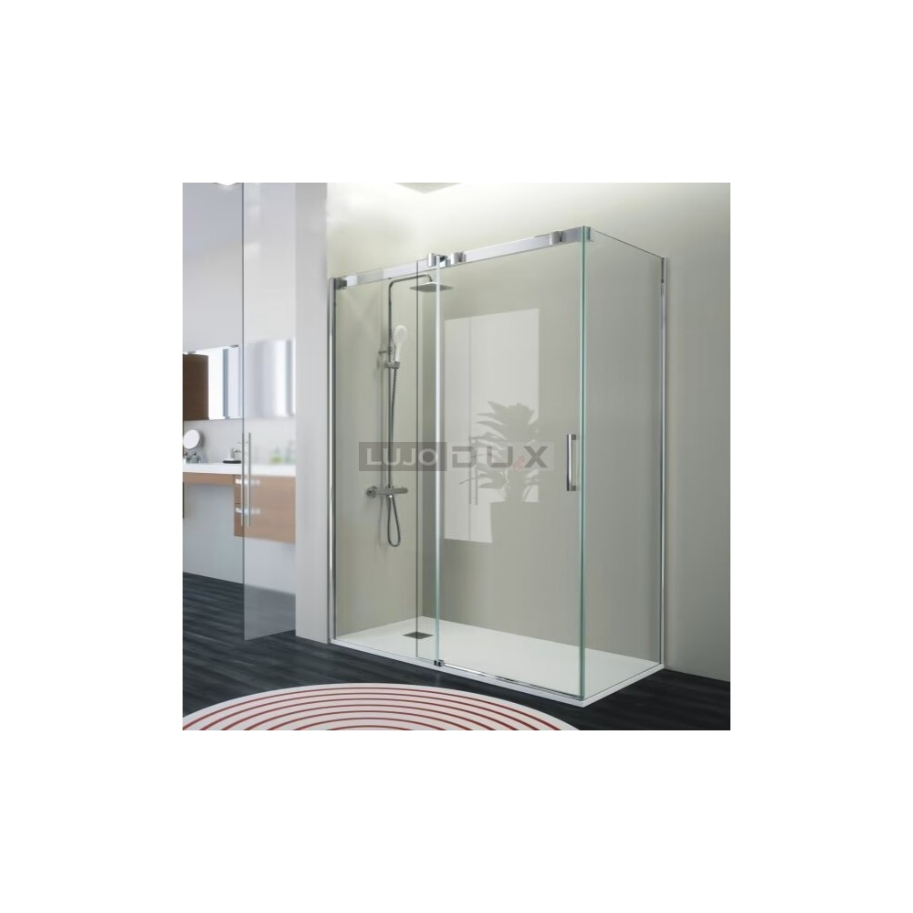 Mampara de ducha Triana 1 fijo y 1 corredera lateral fijo
