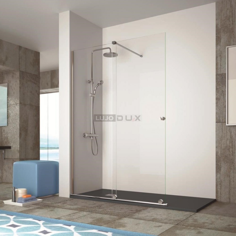 Mampara de ducha Volare 1 fijo y 1 corredera con tirante