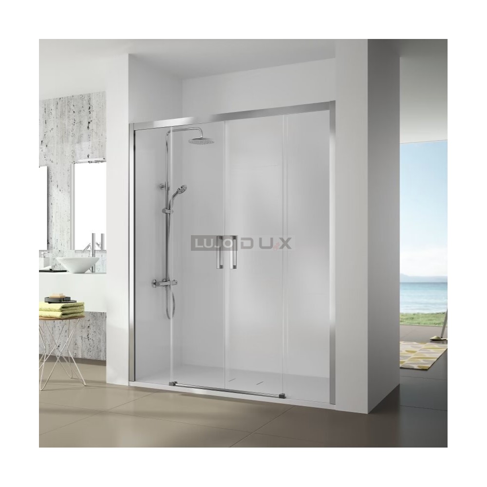 Mampara de ducha Serie 400 2 fijos y 2 correderas