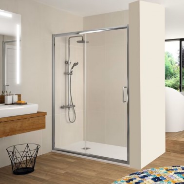 Mampara de ducha Bella 1 fijo y 1 corredera