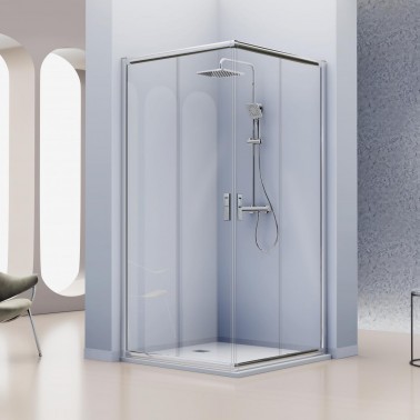 Mampara de ducha Siena angular vértice