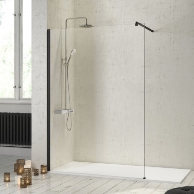 Mampara de ducha Fresh Fijo Negro