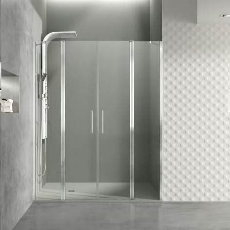 Mampara de ducha Open Combi G dos fijos y dos abatibles