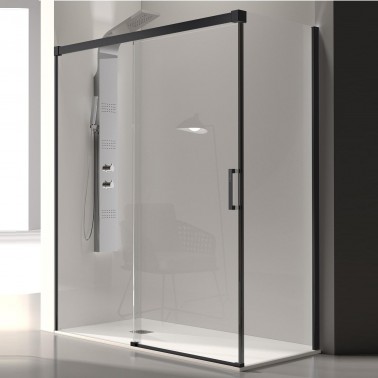 Mampara de ducha Glasé 1 fijo y 1 corredera
