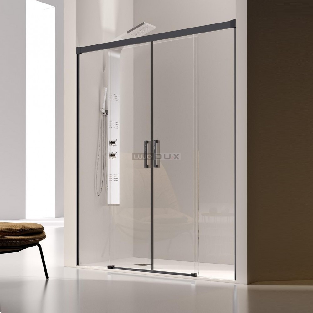 Mampara de ducha Glasé 2 fijos y 2 correderas
