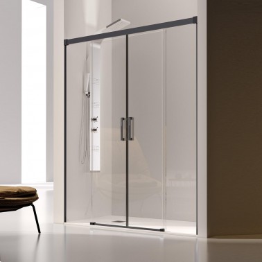 Mampara de ducha Glasé 2 fijos y 2 correderas