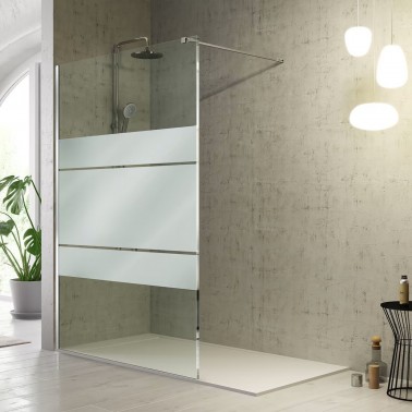Mampara de ducha Fresh Fijo decorado clio