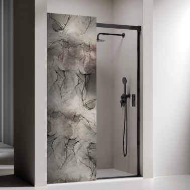 Mampara de ducha Sugar corredera negro mate