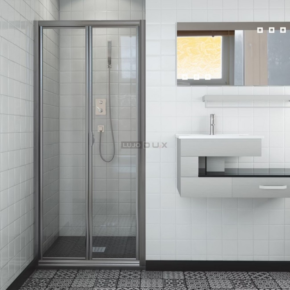 Mampara de ducha Burdeos 2 plegables