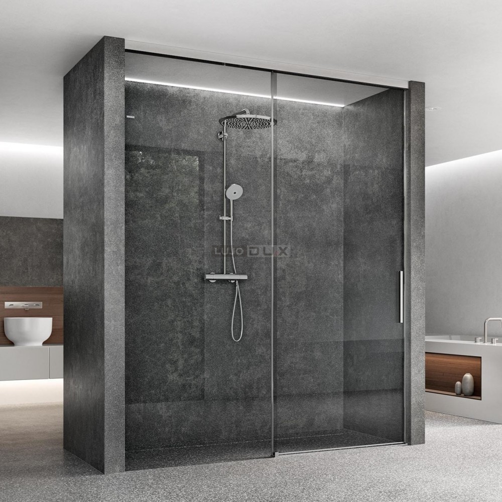 Mampara de ducha D5 Custom fijo y corredera