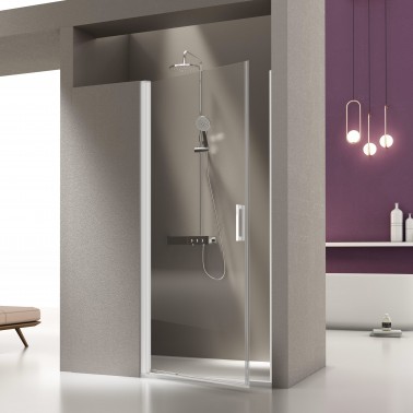 Mampara de ducha Salónica abatible blanca