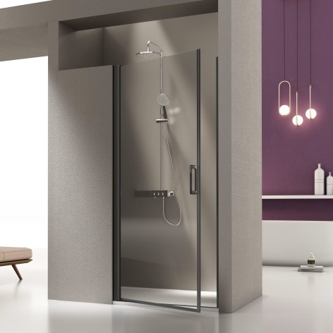 Mampara de ducha Salónica abatible negro