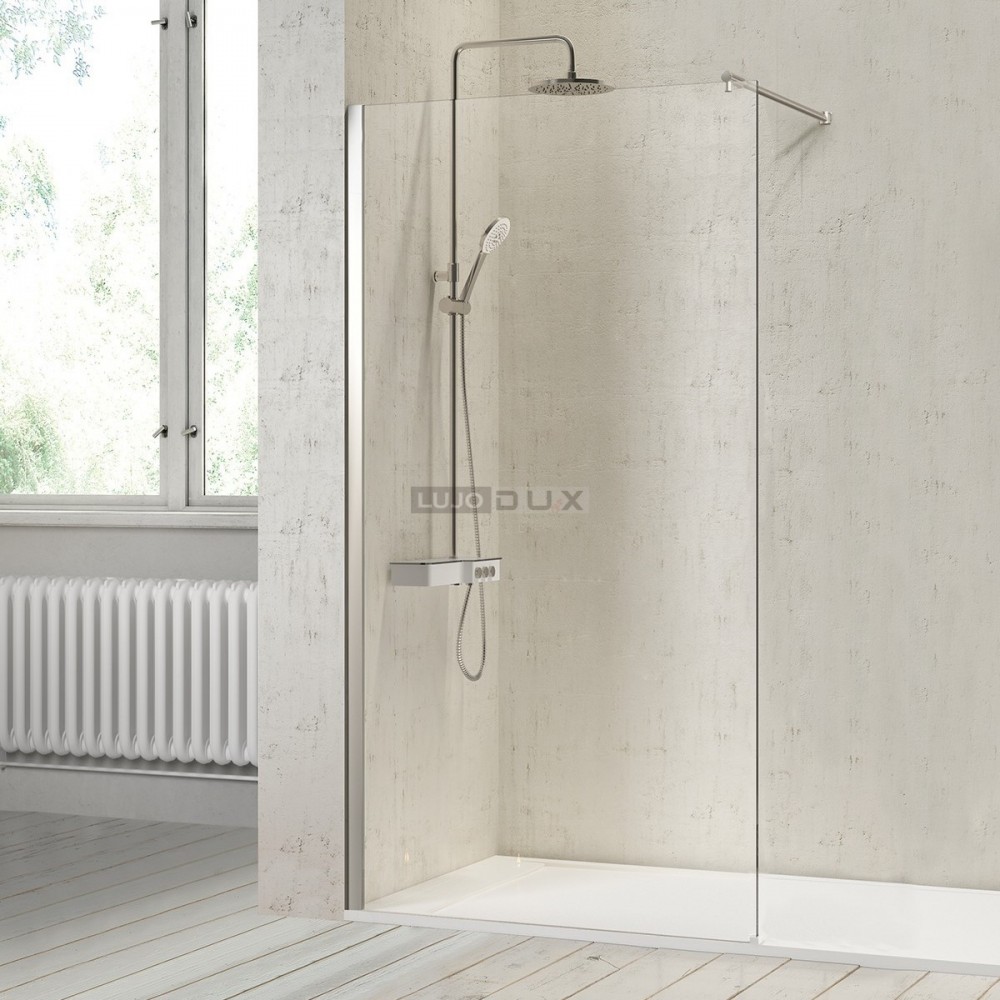 Mampara de ducha Fresh fijo plata