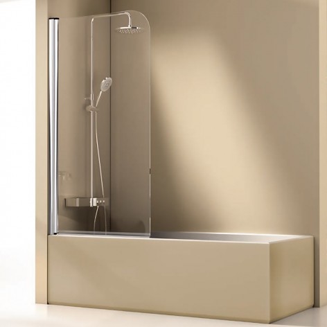 Mampara de bañera Salónica abatible plata
