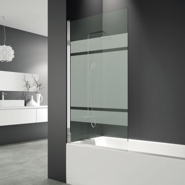 Mampara de bañera Open 1 hoja abatible frost plus