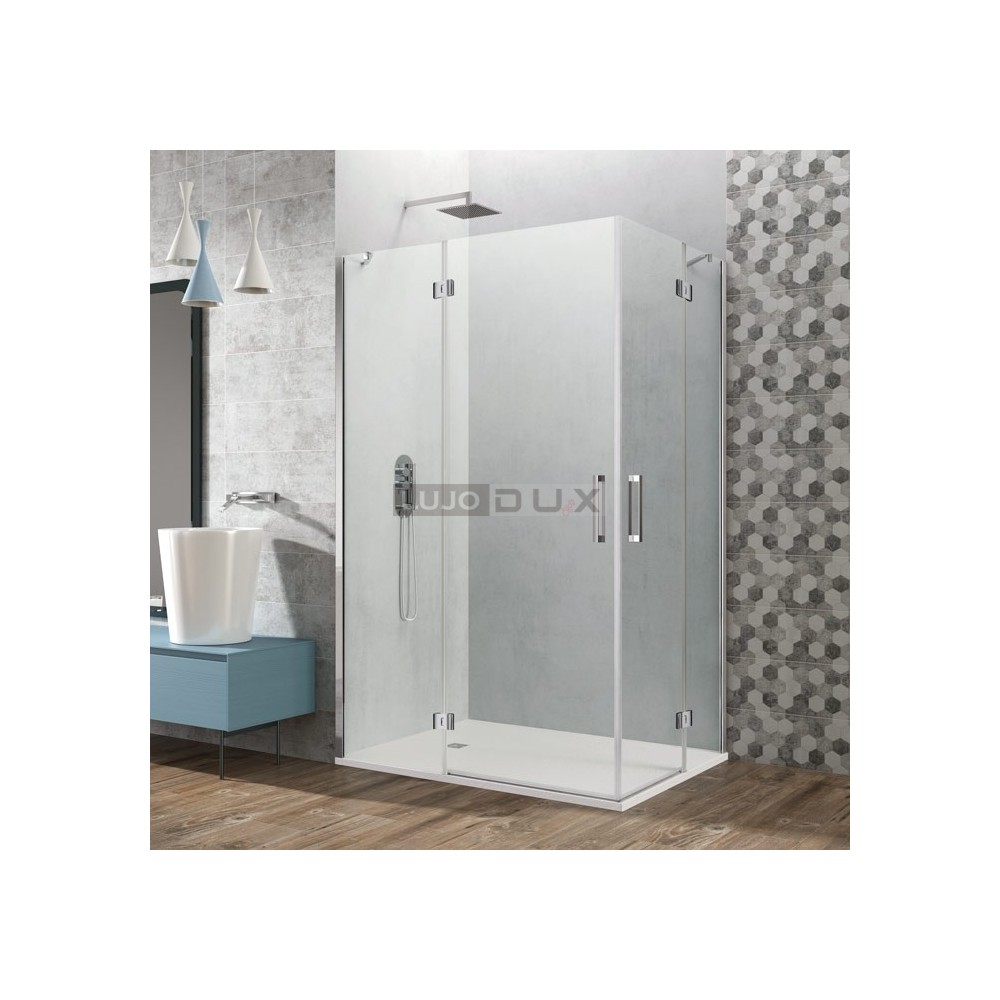 Mampara de ducha Glass Combi H 2 fijos y 2 abatibles