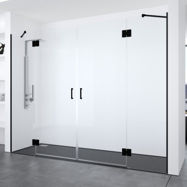 Mampara de ducha Oleo 2 fijos y 2 abatibles