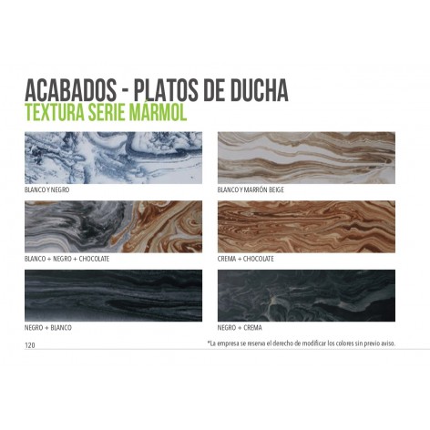 Plato de ducha Serie Mármol acabado