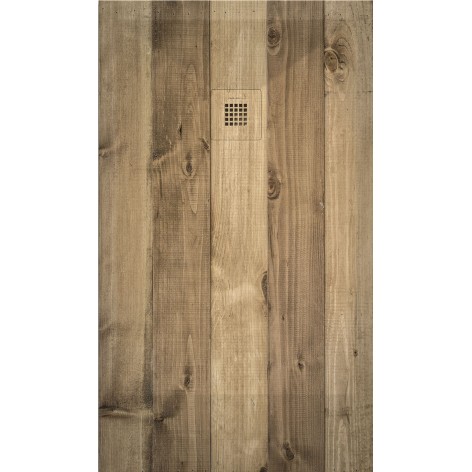 Plato de ducha Stone 3D roble ahumado