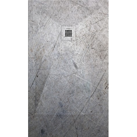 Plato de ducha Stone 3D acero rayado