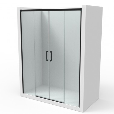 Mampara de ducha PX4 negro