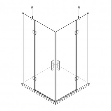 Mampara de ducha Borneo