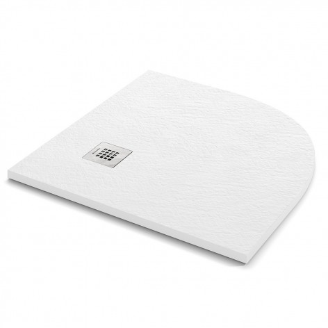 Plato de ducha Fontana blanco semicircular