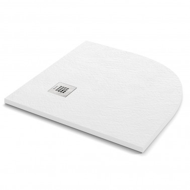 Plato de ducha Fontana blanco semicircular