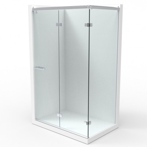 Mampara de ducha Rhea Mix4B plata